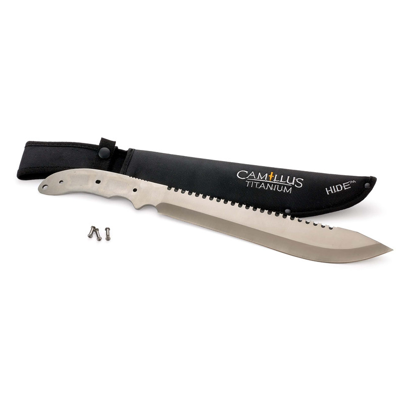 Hide Machete for Outdoor Use Only - 17" - Unfinished Kit